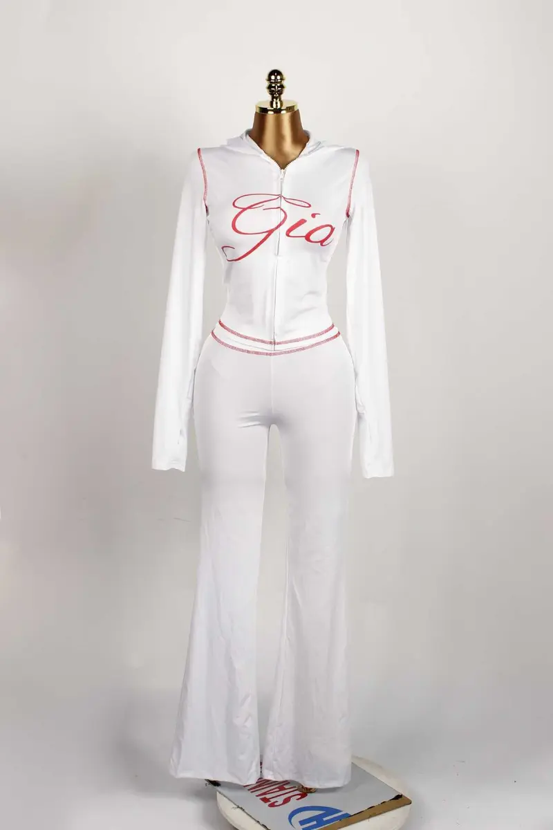 Ins-style solid color women's sexy right-shoulder two-piece long-sleeve ...