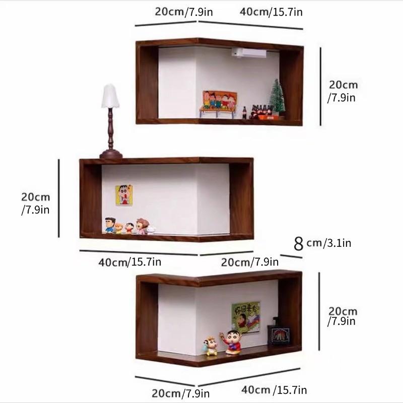 Dreamy Wall Corner Hanging Display Shelf, Space-Saving Decorative ...