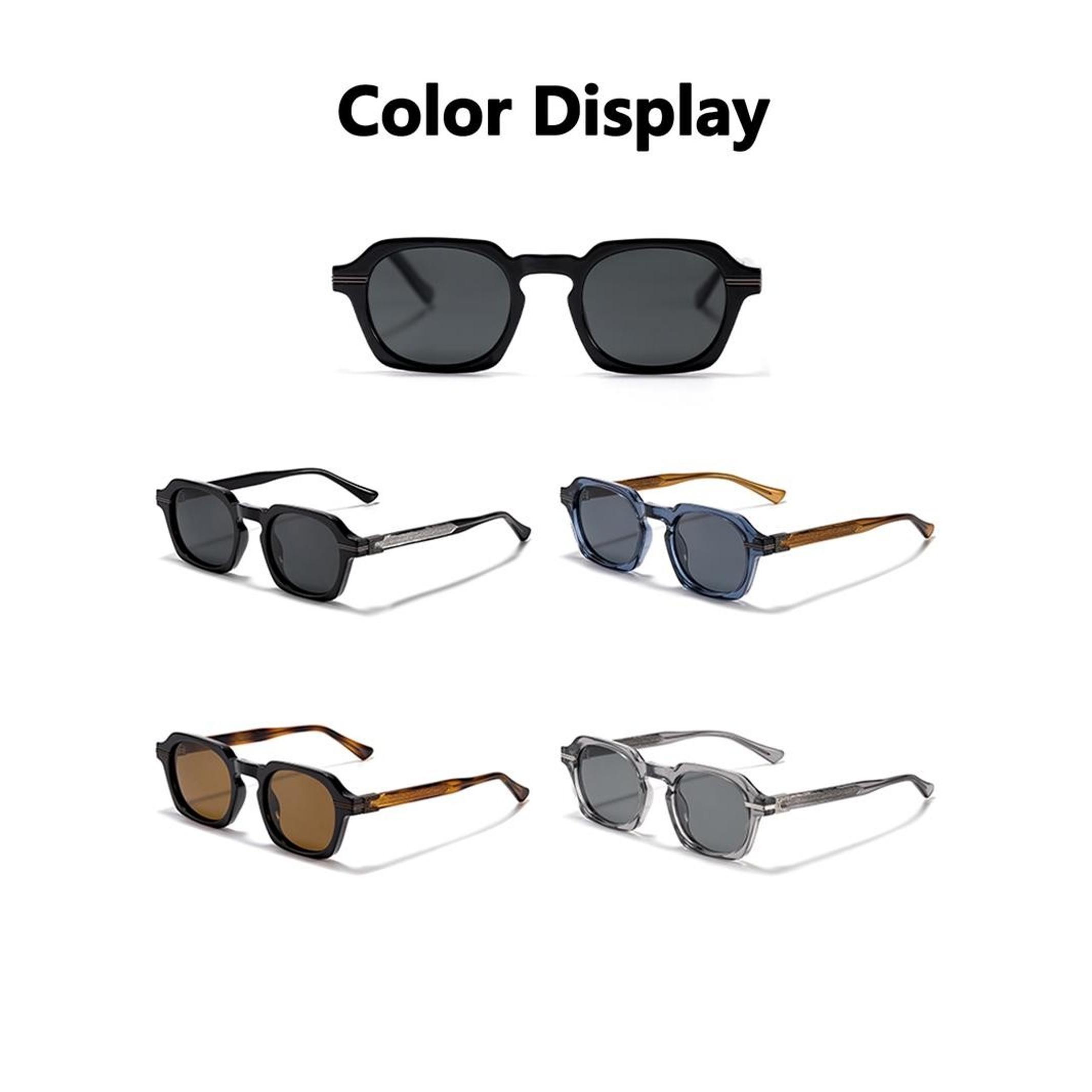 Unisex Round Frame Sunglasses with UV400 Protection, Casual Style PC & CP Lenses for Beach, Driving, Photography Props