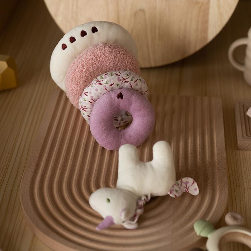 Plush Toy Stackable Set, Dragon & Unicorn Shapes, Soft Stacking Ring Toys, Christmas Gift for Babies, Educational Kids' Play, Multi Activity Playset