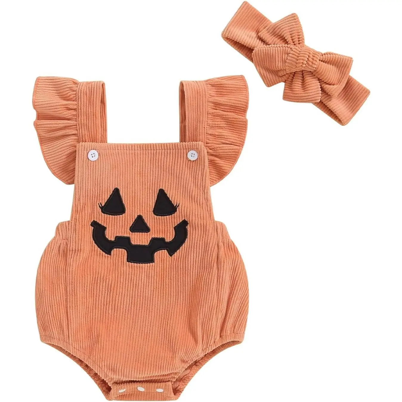 My First Halloween Baby Girl Outfit Newborn Pumpkin Bubble Romper Infant Jumpsuit Overalls Cute ClothesGift
