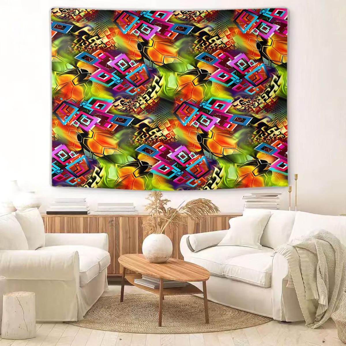 1 Pcs Boho Paisley Printed Tapestry, Vintage Ethnic Style Wall Hanging, HD Digital Print Tapestries, Soft Durable & Lightweight, Ideal for Bedroom, Living Room, Dorm, Studio Decor, Trendy Bohemian Home Decor Tapestrys