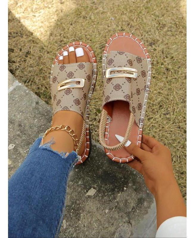 (New)Women's Fashionable Slingback Sandals, 2024 New Style Casual Comfortable Sandals for Outdoor, All-match Commuter Shoes for Daily Wear  Ladies Sandals Lightweight Steel-Toe Safety Shoes