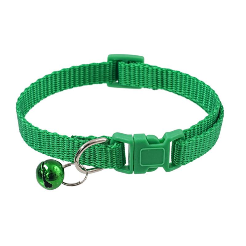 Mixed Color 10-Piece Cat Bell Collar Set, Simple Fashion Necklace, Adjustable Dog & Cat Collars, European Style, Stylish Pet Accessories