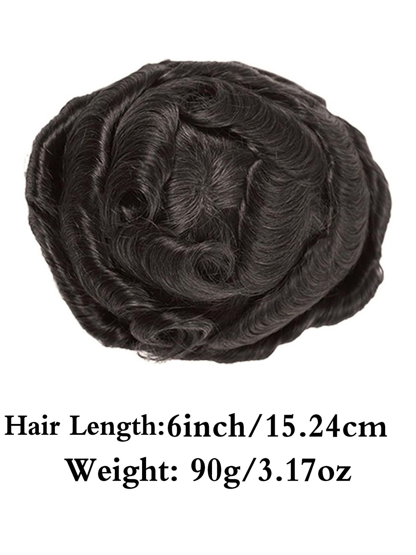 Men's Q6 Lace Toupee, Breathable Lightweight Hair System with Natural Look, Comfortable Fit for Daily Wear, Easy to Style for a Clean and Confident Appearance