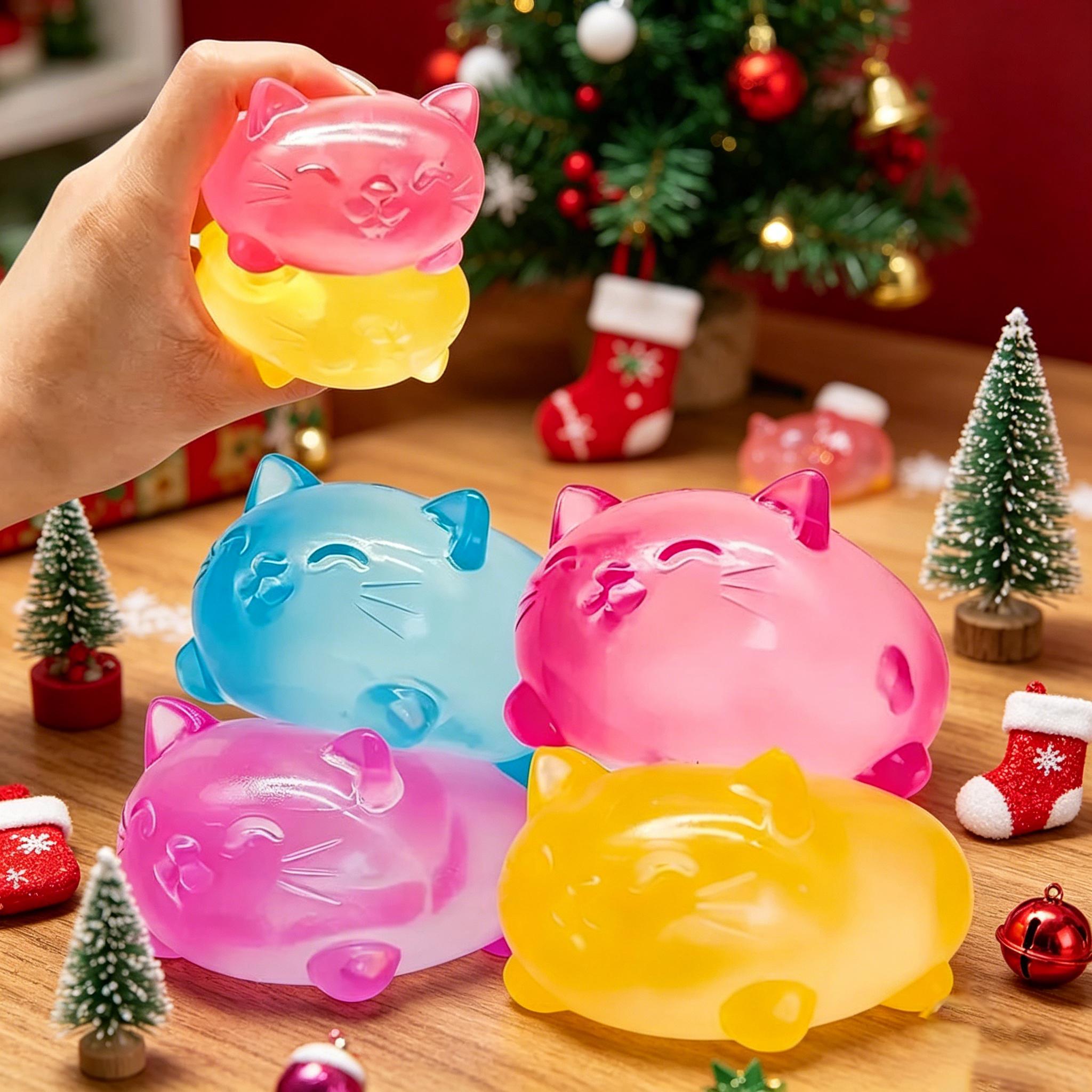 1/8pcs Novel stress relief toy set, relieves anxiety, slowly rebounds stress relief toys, Squishies, cute desktop accessories suitable for office workers, creative party gifts, holiday gifts, perfect gift choices, 8 different styles, boxed