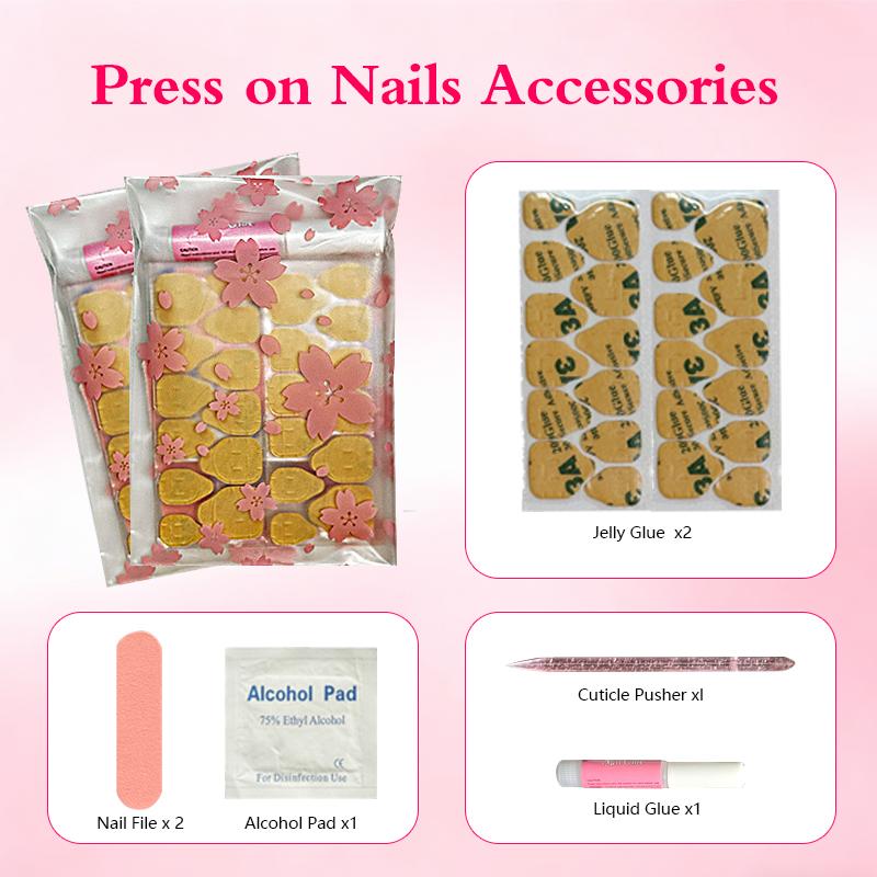 TiTinails Short Squoval Press On Nails| 100% Handmade 10pc Reusable Set| French Tip, Cat Eye, Star & Glitter Designs TiTinails Short Squoval Press On Nails| 100% Handmade 10pc Reusable Set| French Tip, Cat Eye, Star & Glitter Designs