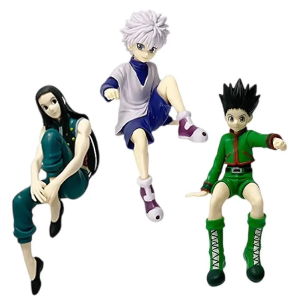 Hunter X Hunter Anime Action Figures 11-14cm Gon Freecss Alluka Zoldyck Chrollo Lucilfer Kurapika PVC Model Doll Christmas Gifts