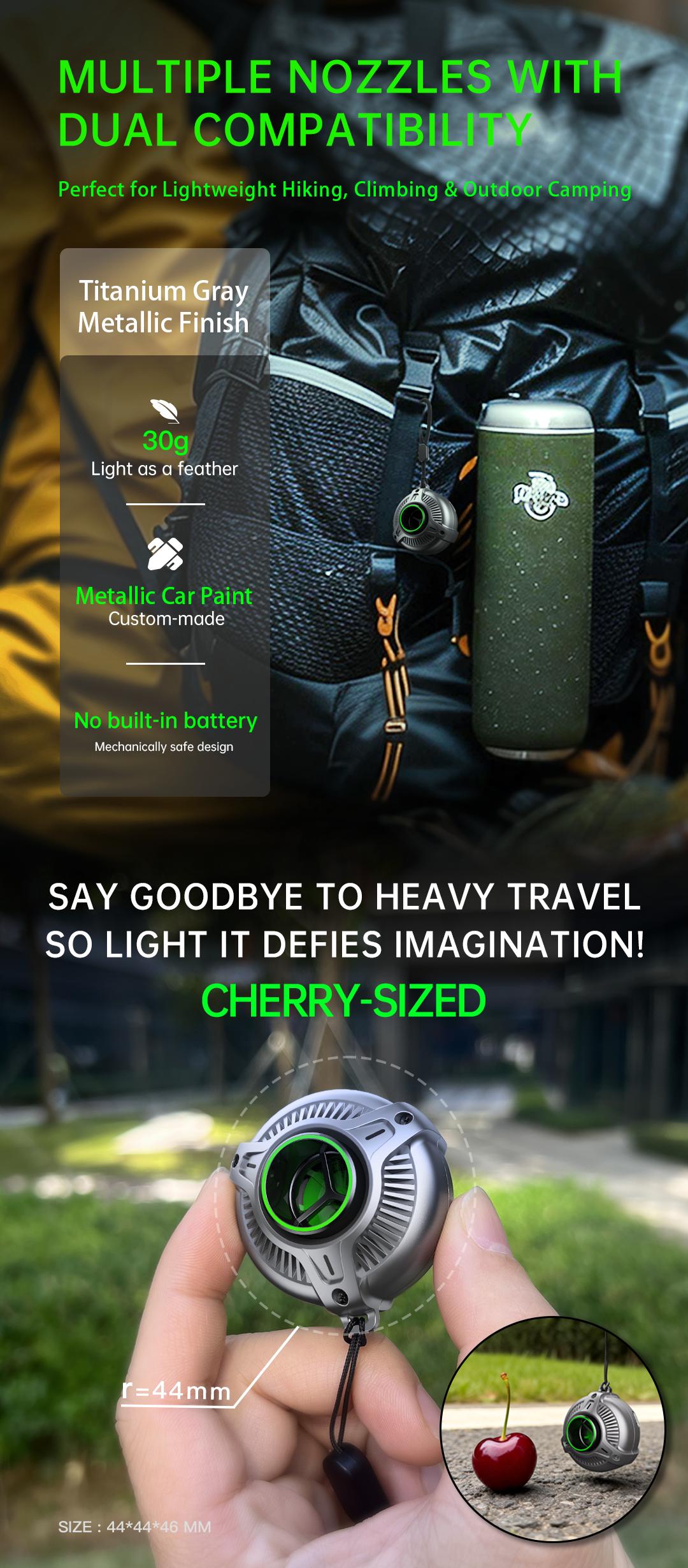 GT-02 Mini Air Pump 30g – Ultra-Light Mini Portable Electric Air Pump, 4-in-1 Inflate & Deflate Mini Vacuum Pump, Mini Inflator for Pool Floats, Air Mattress, Camping & Travel