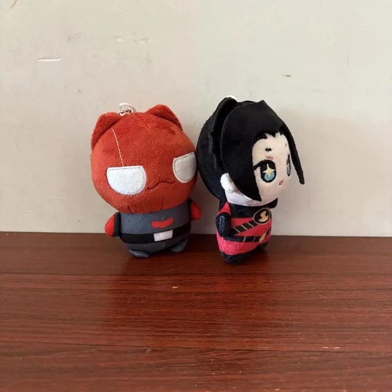 Cute Red Hood Big Head Cartoon Anime Character Jason Todd and Tim Drake Funny Plush Toy Keychain Bag Pendant Decor Plushie Doll