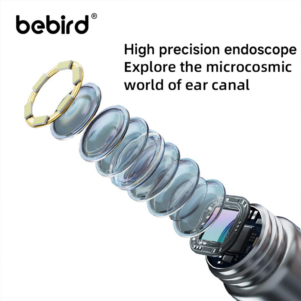 BEBIRD R1+ Wax Removal Tool for Ear - Spade Ear Canal Cleaner with Camera 1080P Earscope, Wax Remove Ear Picker, Camera with 6LED Light