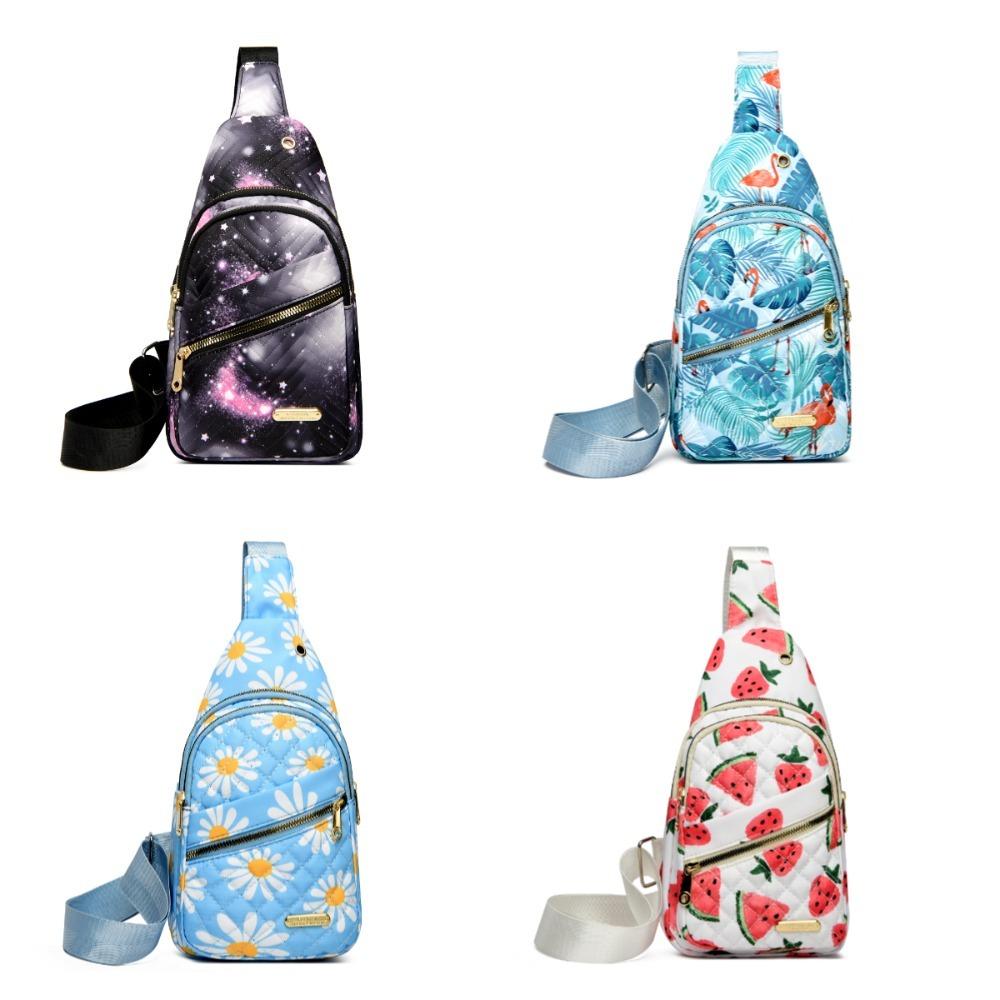 Maxoner Women's Nylon Waterproof Sling Backpack - Adjustable Shoulder Strap, Multi-Pocket, Athletic Casual Crossbody Bag for Sports, Travel, Bags