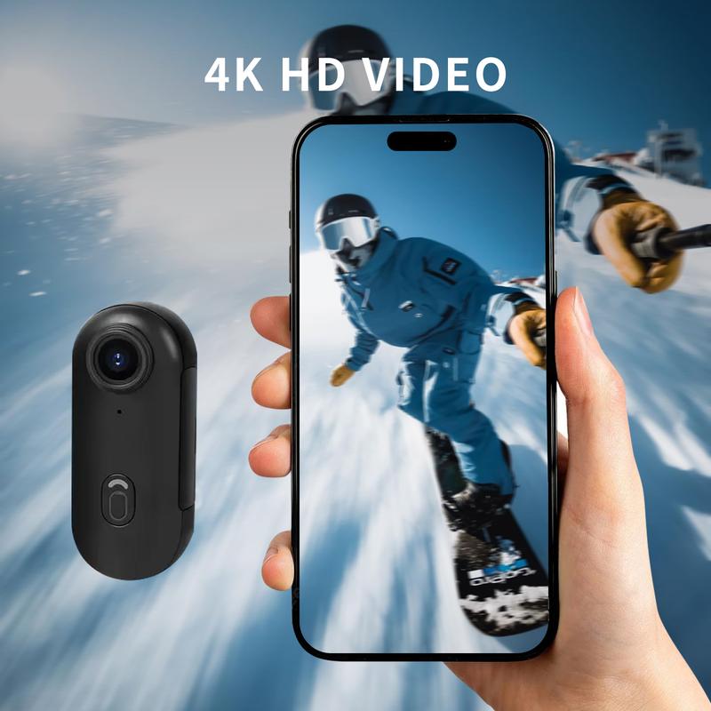 NUISK 4K Mini Body Camera with 110° Wide Angle IPX7 Waterproof 128GB Storage Wi-Fi App Control for Work Travel Fishing Pet Walking 4K/30fps Resolution NUISK 4K Mini Body Camera with 110° Wide Angle IPX7 Waterproof 128GB Storage Wi-Fi App Control for Work Travel Fishing Pet Walking 4K/30fps Resolution