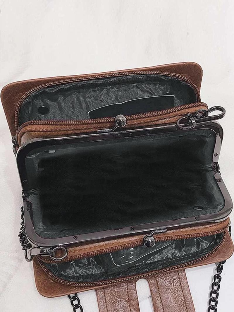 Women's Elegant Chain Strap Crossbody Bag, Fashionable Shoulder Bag for Daily Used, Casual Trendy Versatile High-quality Daily Commuting Bag, Adjustable Crossbody