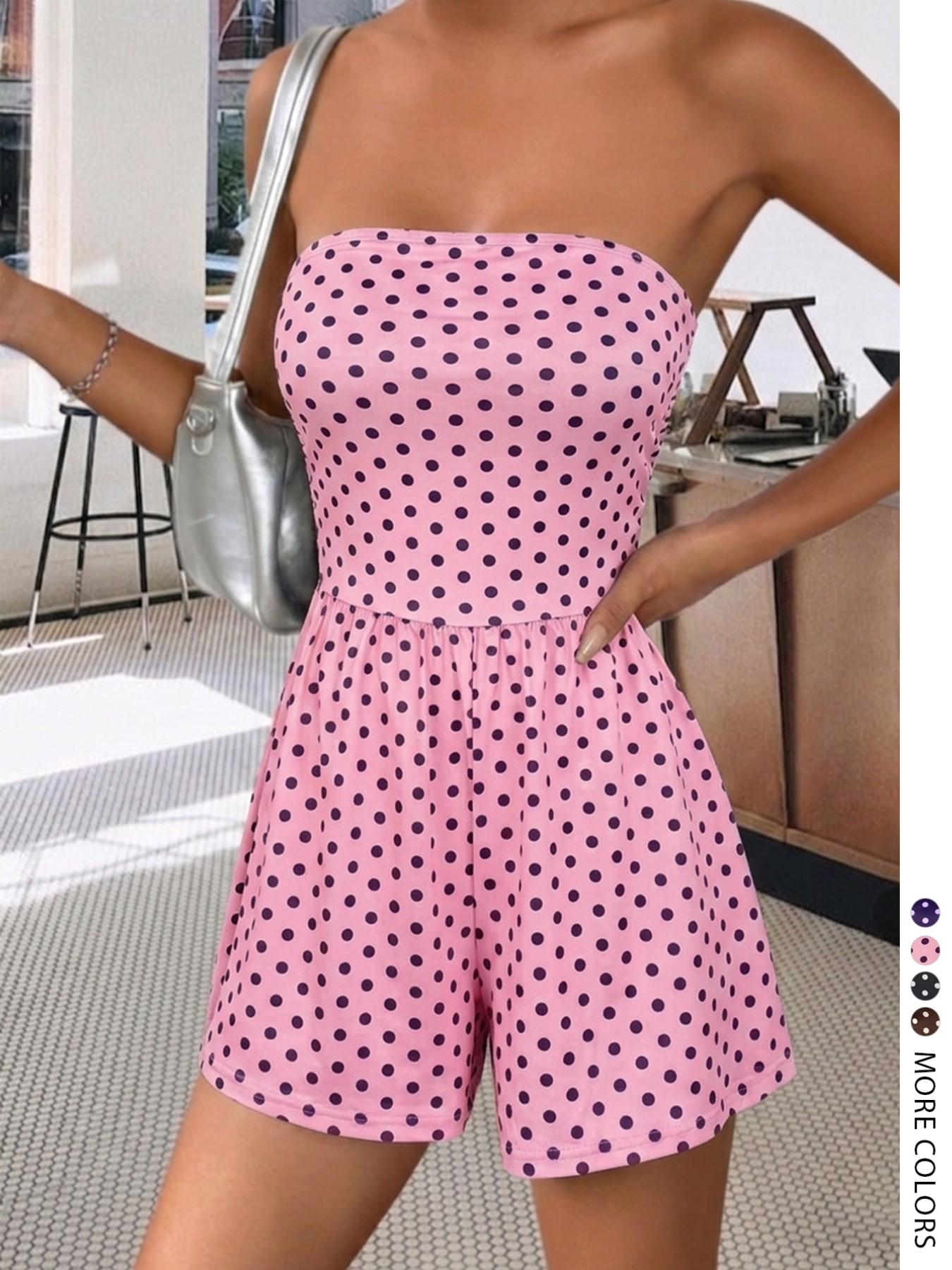 Women's Leopard Print Strapless Fitted Short Romper, Sleeveless Summer Vacation Casual Wear, Womenswear