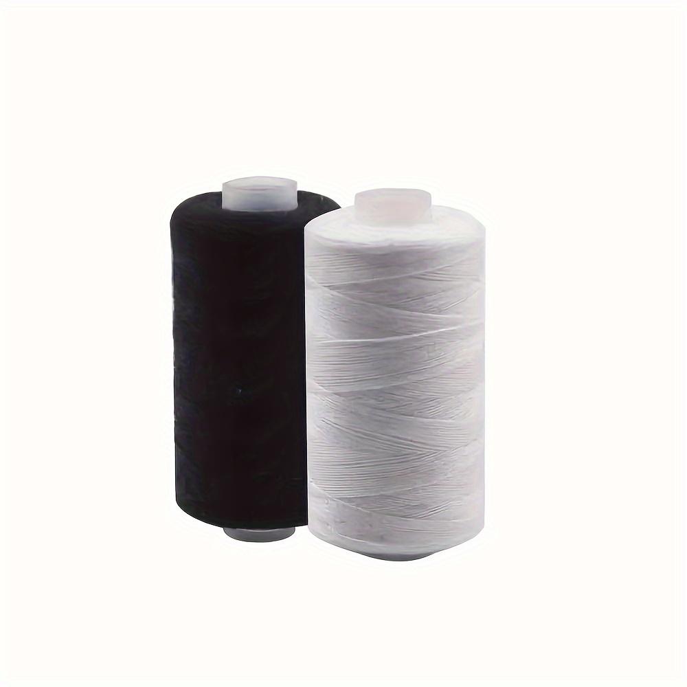 2pcs Black And White Sewing Thread, 500m/Roll, High-Quality Polyester Threads For Sewing Machine And Hand Stitching