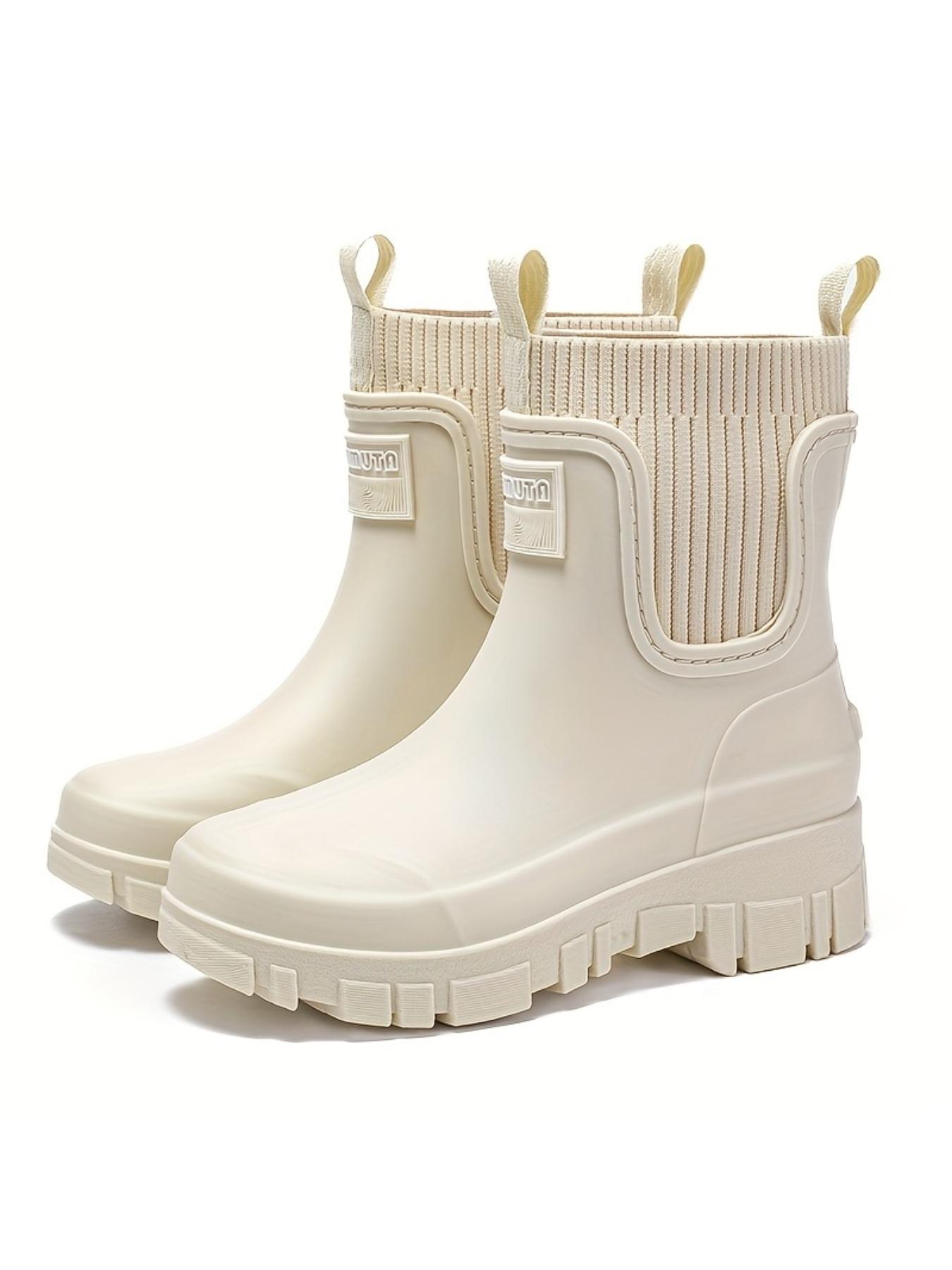 All-Weather High-Quality Rain Shoes, Rain Boots, Waterproof Boot, PVC Sole and Upper, Comfortable Insole Ankle Support, Suitable for Rainy Days, Commuting, Hiking, Fishing