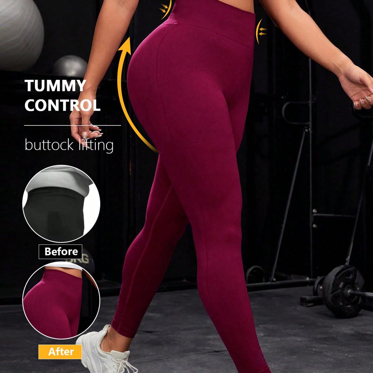 SUOVADUN CK002 Women's High-Waist Seamless Yoga Leggings Quick Dry, Stretchy Activewear Pants for Fitness Workout Casual Attire Athletic Stretchable Athleisure Style Bottoms