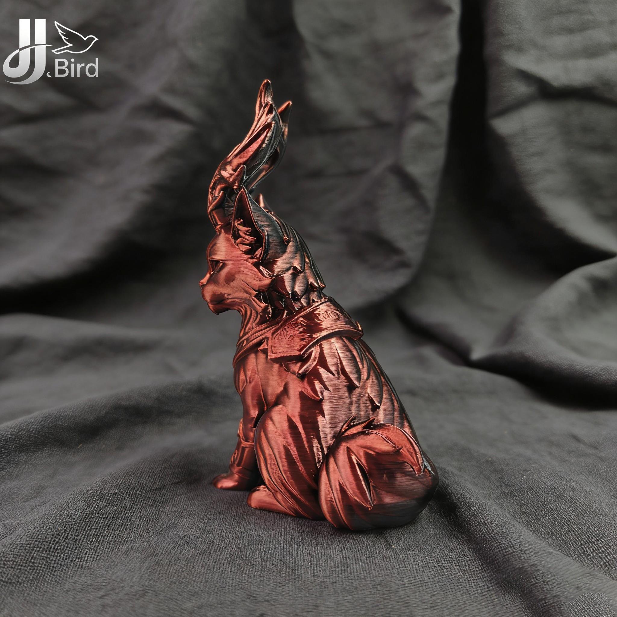 Gradient Fantasy Cat Model Decoration, Collectible Figure, Home Room Bookshelf Decor, Desktop Ornament, Artistic Sculpture