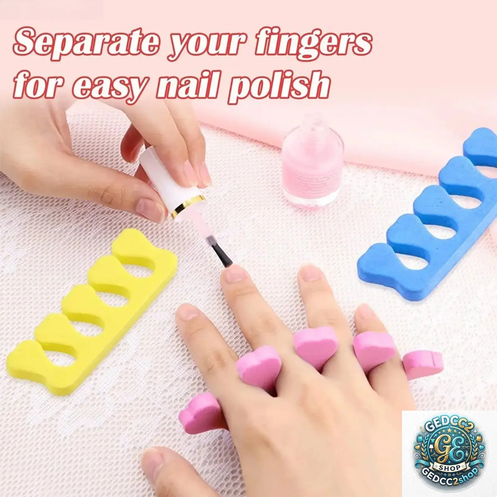 20PCS Soft Foam Toe Separators - Separates Toes, Pedicure Spacers for Nail Polish Application, Nail Art Tools for Women’s Foot Care (Sports & Outdoor Camping Hiking Hammock Accessories), Foot Care Products
