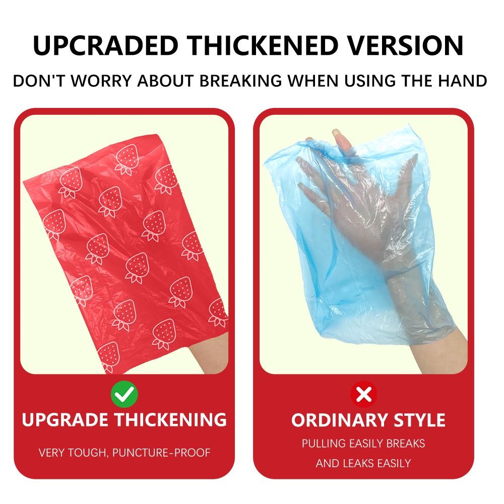 42 Rolls/24 Rolls/8 Rolls (630pcs/360pcs/120pcs)Eco-Friendly Ultra-Thick Dog Poop Bags, Strawberry Scented Leak-Proof Pet Waste Bags,  with Dispenser Gift
