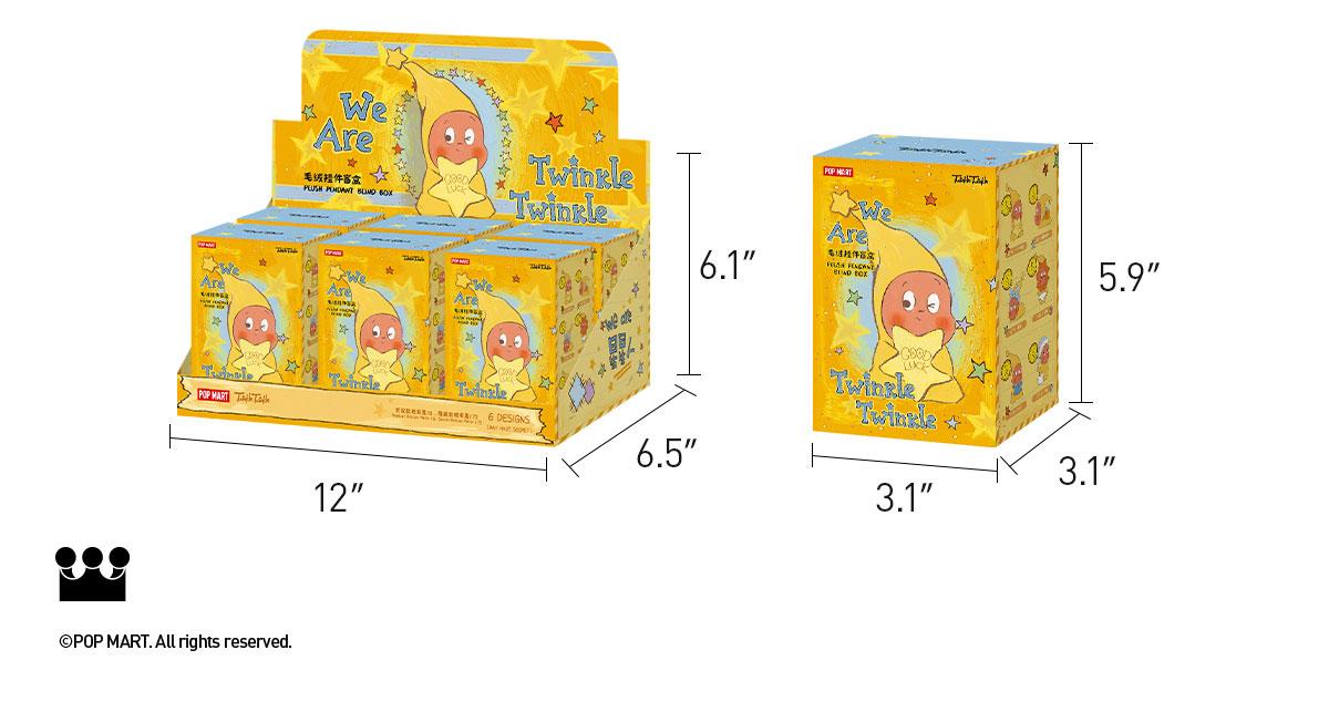 POP MART We are Twinkle Twinkle Series-Plush Pendant, Blind Box, Mystery Box