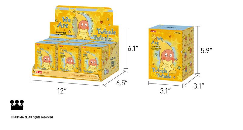 POP MART We are Twinkle Twinkle Series-Plush Pendant, Blind Box, Mystery Box