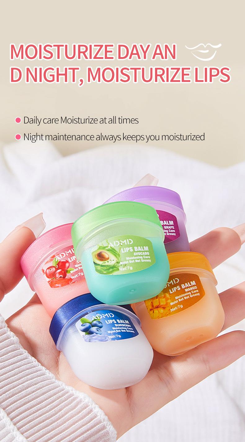 Fruit-Flavored Lip Gloss set of 8, Overnight Lip Balm, Lip Balm, Tinted Lip Balm, and Moisturizing Lip Mask—Perfect as Party Favors and Seasonal Gifts, Compact and Portable.