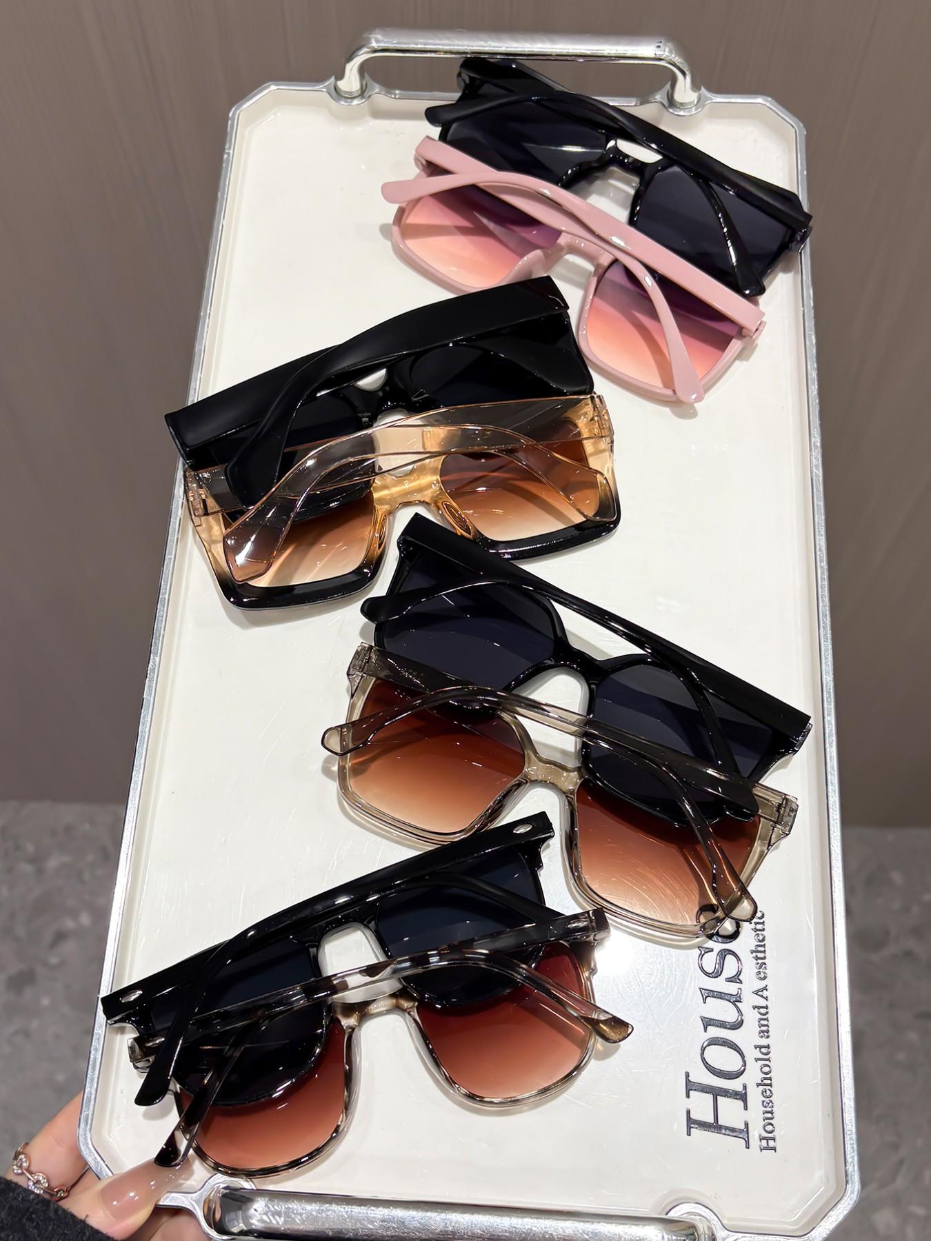 Elegant Multi-Colored Women's Lightweight Durable Sunglasses for Beach Parties, Perfect for Music Festivals, Stylish UV Protection Eyewear