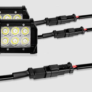 Nilight 14AWG 11.5 Feet DT Connector Wiring Harness Kit LED Light Bar 12V On Off Switch Power Relay Blade Fuse for Off Road Lights LED Work Light-2 Leads  dealsforyoudays