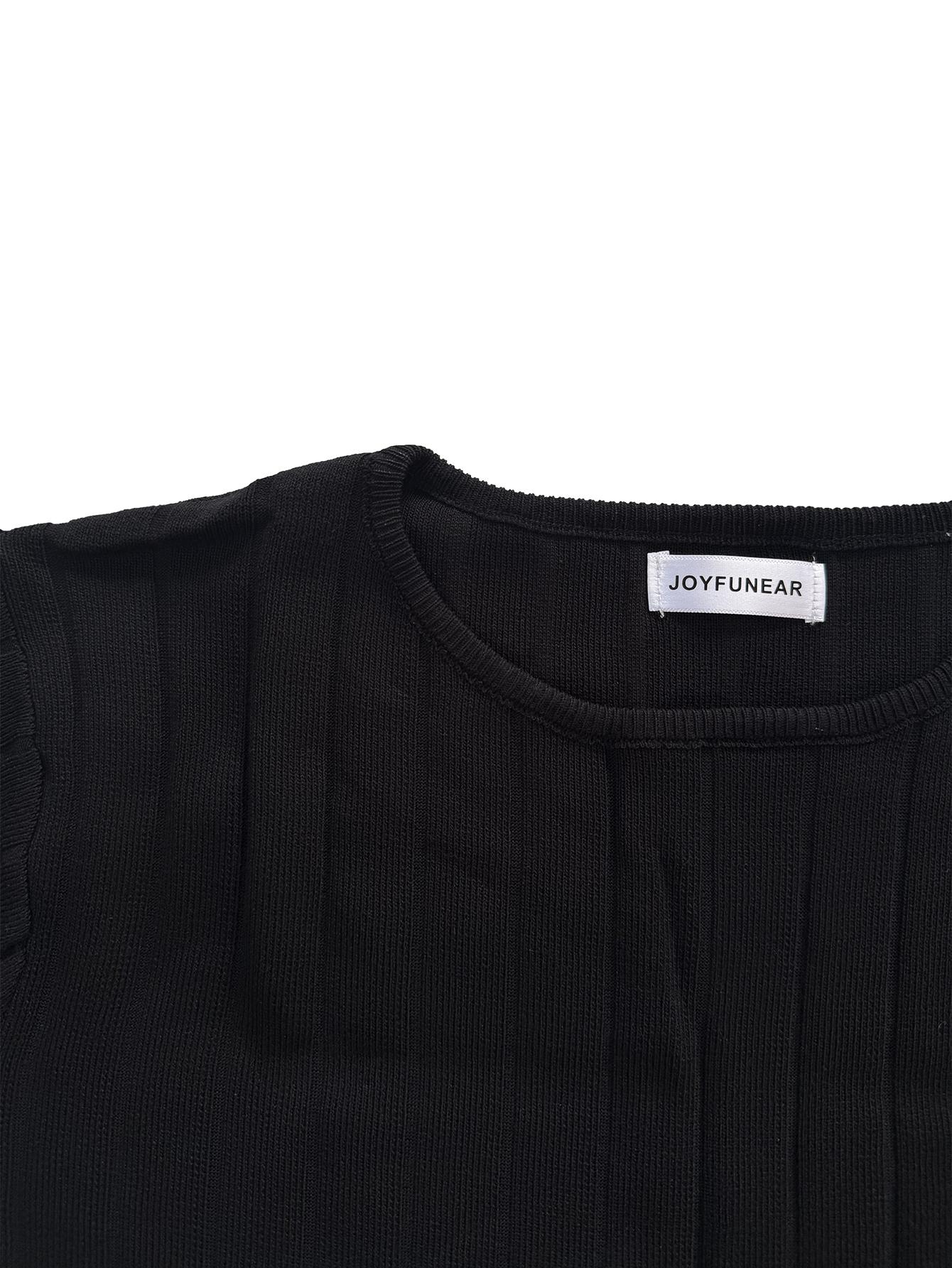 Joyfunear Women's casual T-shirt and pants two-piece set