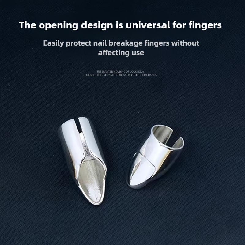 1/2pcs Nail Guard Adjustable Finger Protector, Durable Nail Protection for Organic and Artificial Nails, Typing and Nail Art Finger Shield, Salon Nail Care Tool