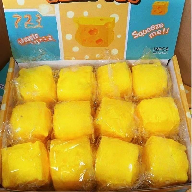 Pet Dog Interactive Toy Cheese Block Stress Relief, Fun and Engaging Puppy Plaything, Durable Design for Long-Lasting Entertainment