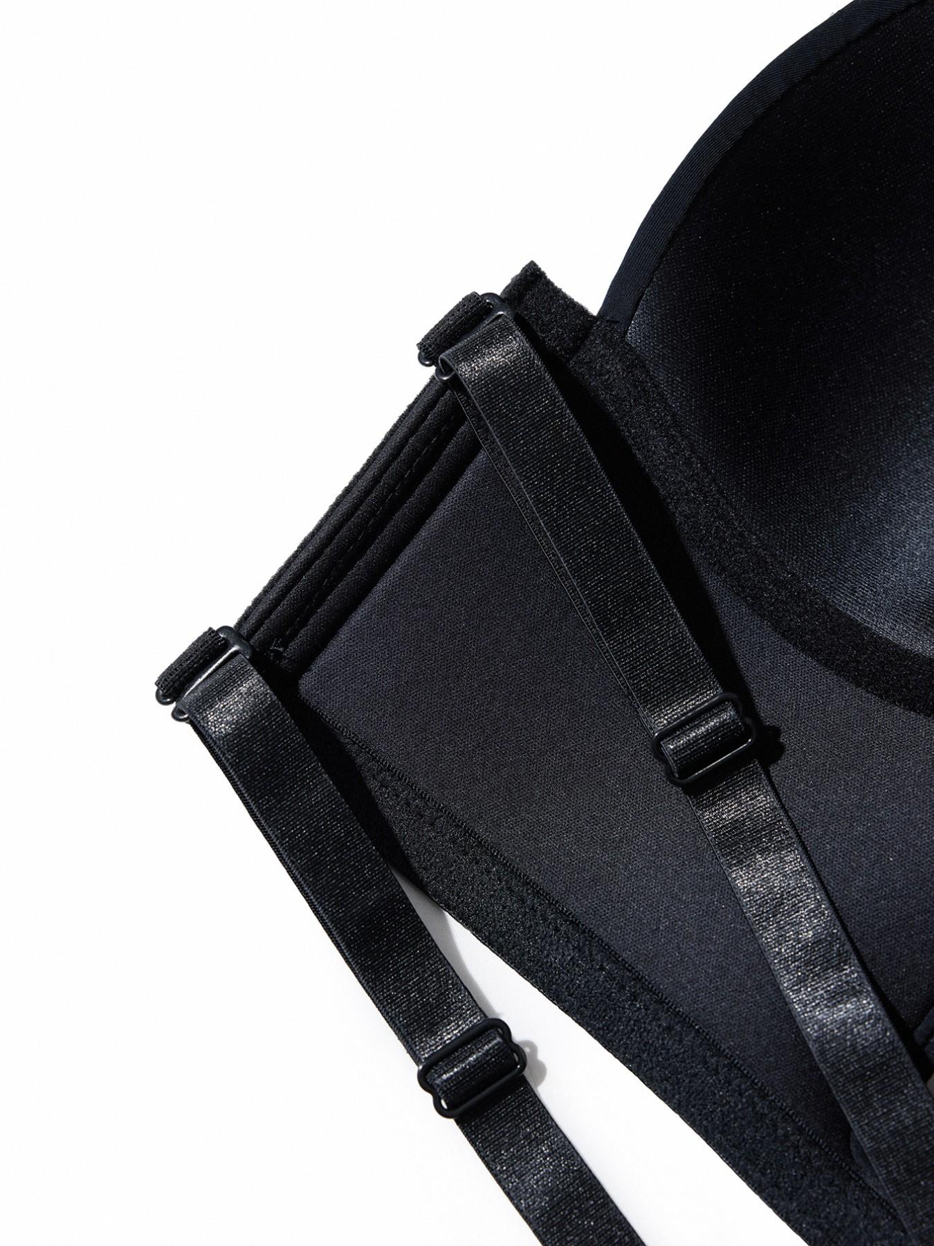 Solid Deep V Neck Backless Halter Bra with Medium Support, Perfect Lift Design for All Day Wear, Comfortable, Seamless, Elegant Fit Underwear