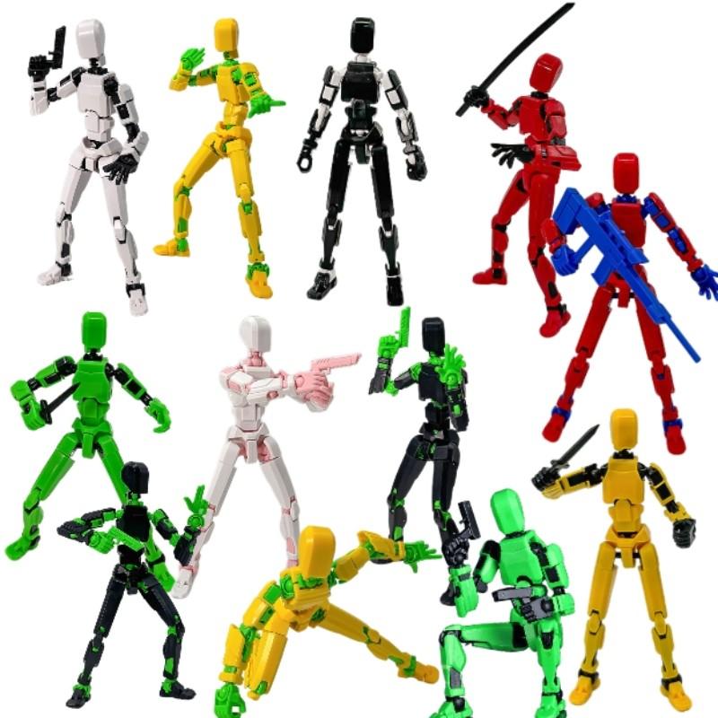 3D Printed Robot Model, Fully Assembled, Multiple Joints, Activity Joint Design, Action Figure, Perfect Desktop Decoration Gift, Easter & Halloween Gifts