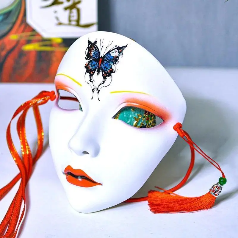 Cosplay Chinese Style Masks Anime Mask Hanfu Costume Accessories Carnival Masquerade Mask Halloween DIY Decor Party Decorations