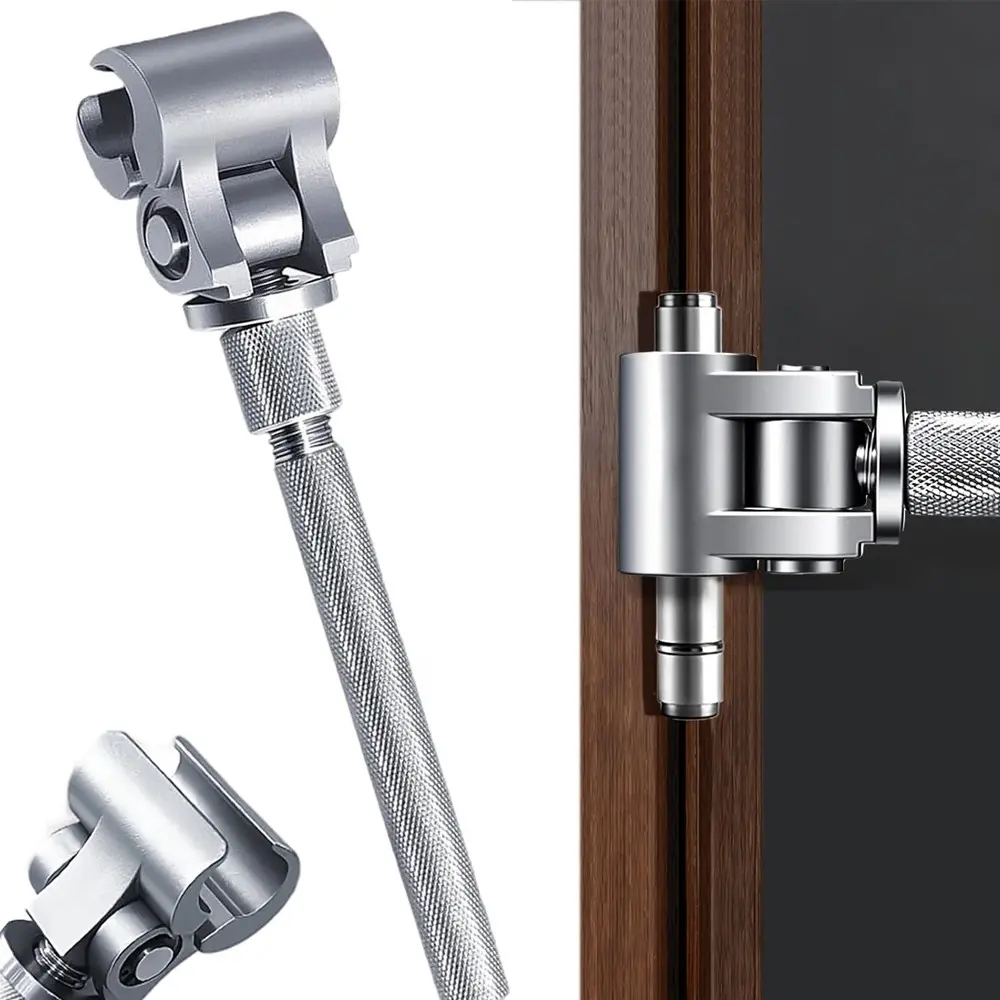 Universal Door Hinge Adjustment Tool, Adjustable Door Hinge Wrench,Universal Adjustable Door Hinge Wrench, Stainless Steel Adjustable Door Gap Wrench, Hinge Hole Adjustment Wrench, Ergonomic Non-Slip Handle No Disassembly Fix Sagging Scraping Door
