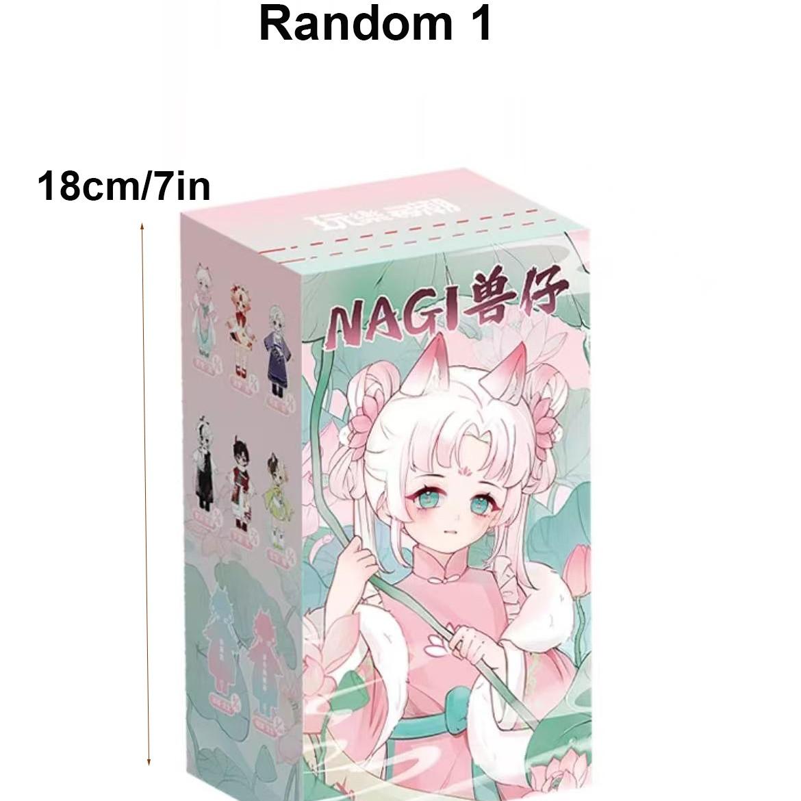 Nagi Fourth Generation Blind Box Collectible Dolls, Jointed Action Figures, Cute Animal Design, Full Set, Perfect Gift