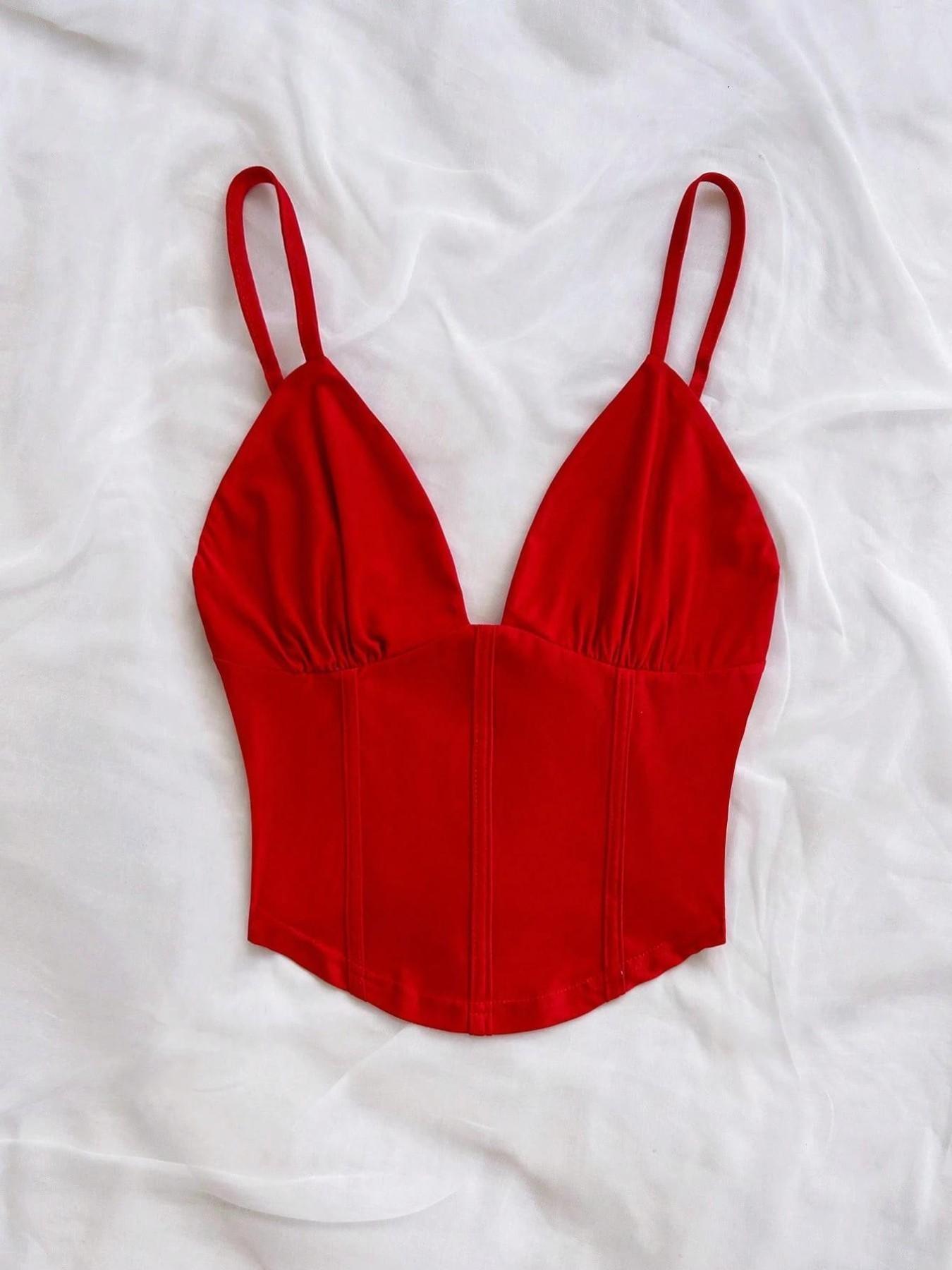 Women's Solid Color Simple Casual Summer Sleeveless Fashion Spaghetti Strap Casual Beach Basic Tank Top, Perfect for Daily Wear, Vacation, and Travel, Comfortable and Stylish