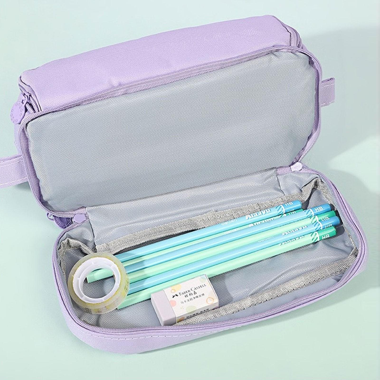 Large Capacity Pencil Case, Aesthetic Pen Bag, Oversized Zipper Pouch for Teen Girls and Adults, Fashion School Supplies