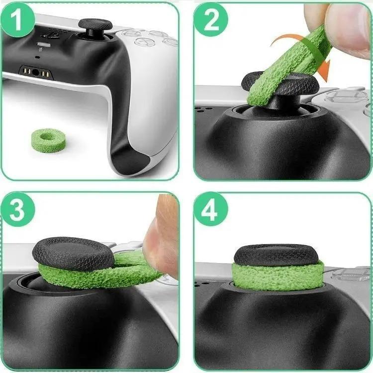For PS4 & PS5 Controllers 3 Rings for Enhanced Accuracy Precision Non-Slip High-Performance Protective Covers Gaming Thumb Pads Accessory Kit