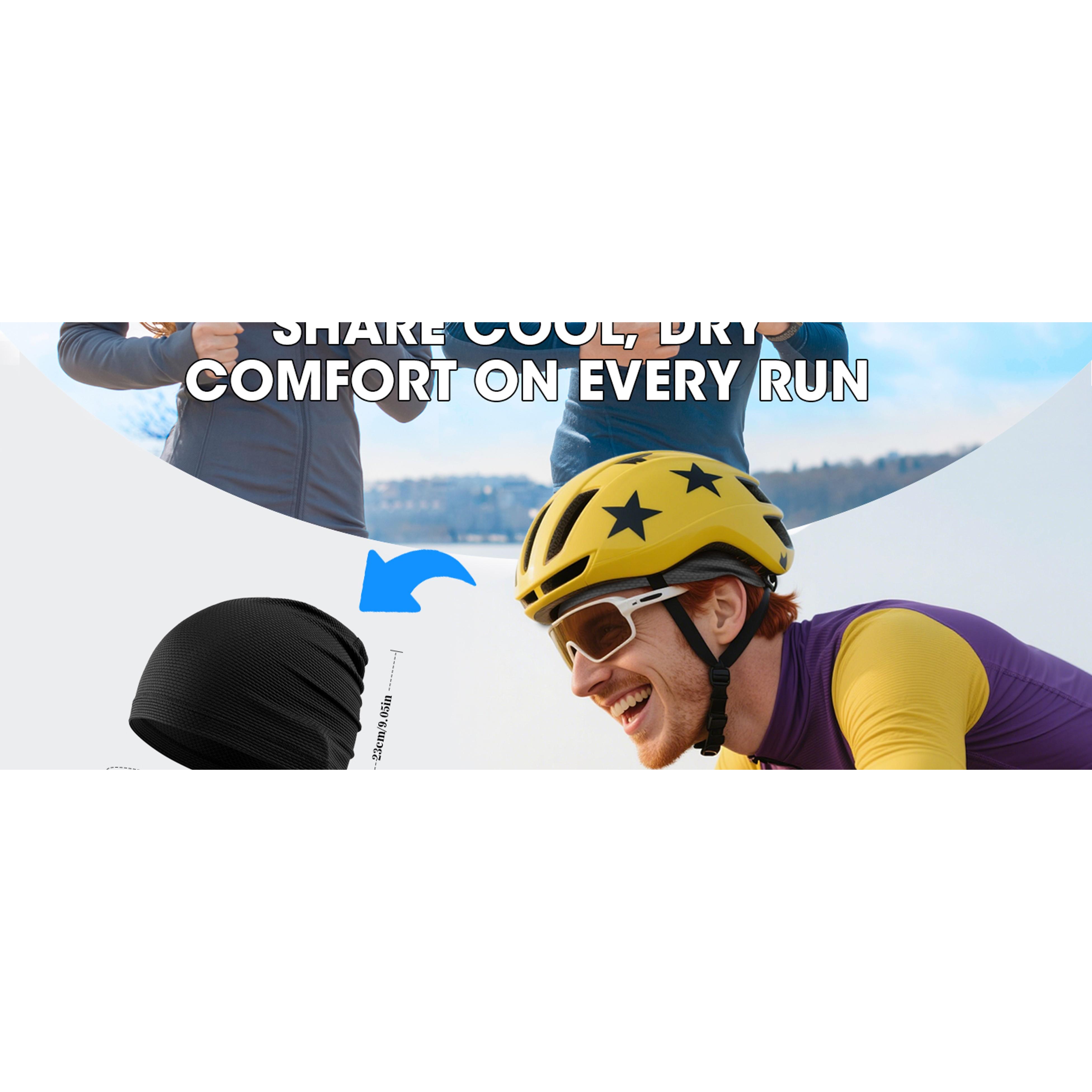 3-Pack Cooling Skull Caps for Men & Women - Breathable 3D Mesh Running Caps for Cycling, Gym & Summer & Winter(Gift)