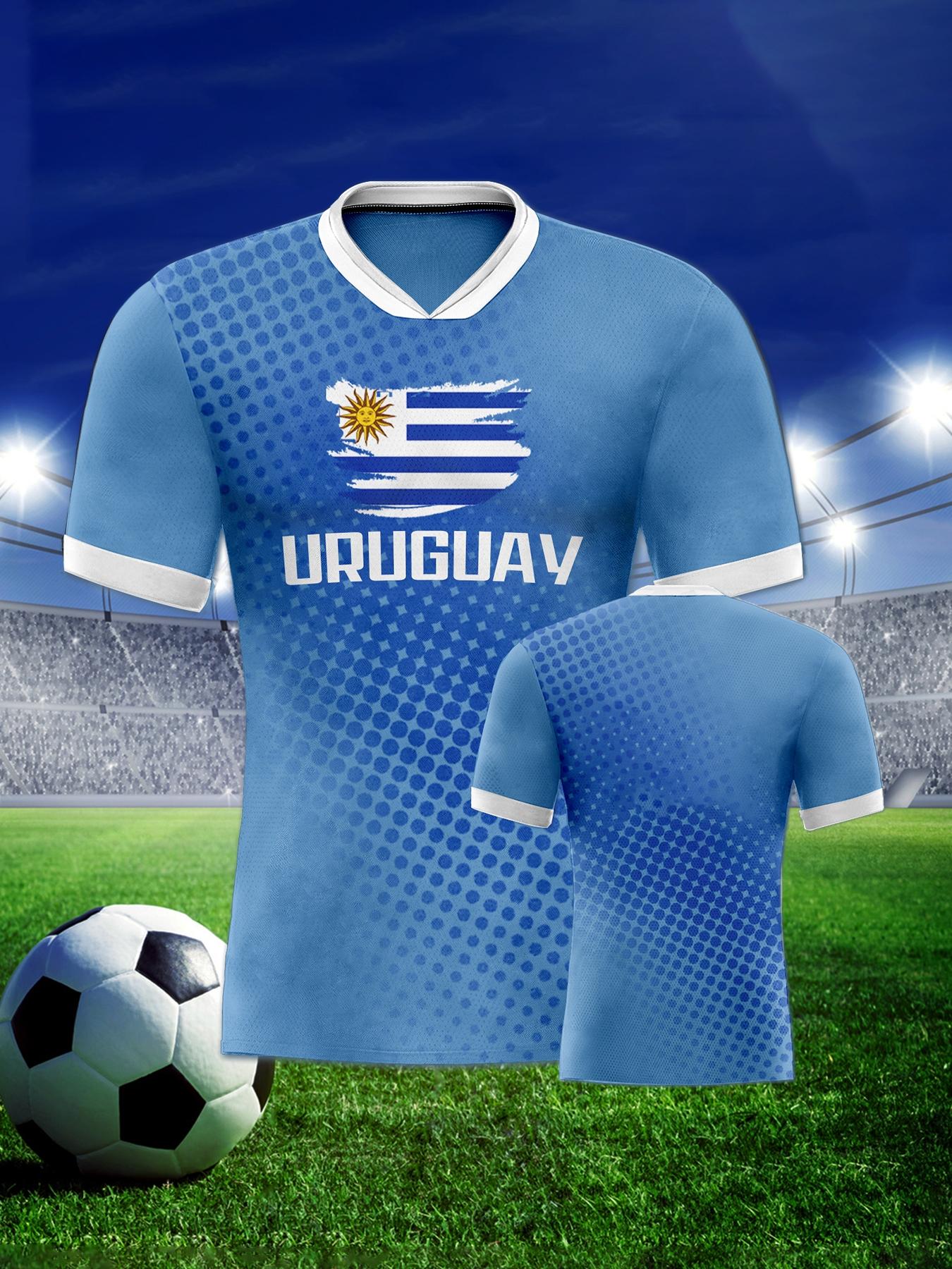 Uruguay Football Jersey Men's Breathable Soccer Shirt Uruguay National Team Fan Training Uniform