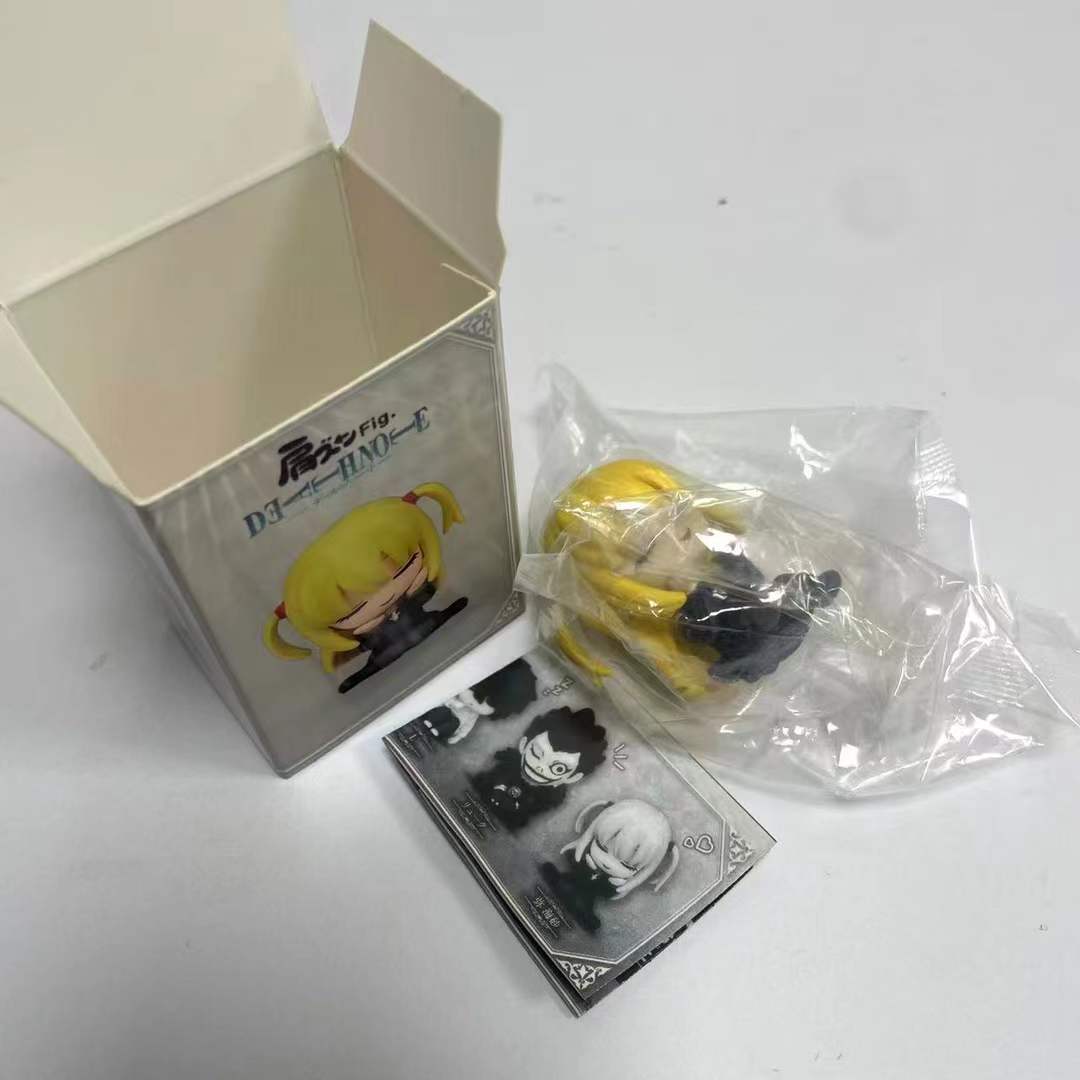 Anime Death Note Sleeping Blind Box Action Figure Pvc 5cm Mini Light Yagami L Misa Amane Ryuk Model Ornament Collection Figurine