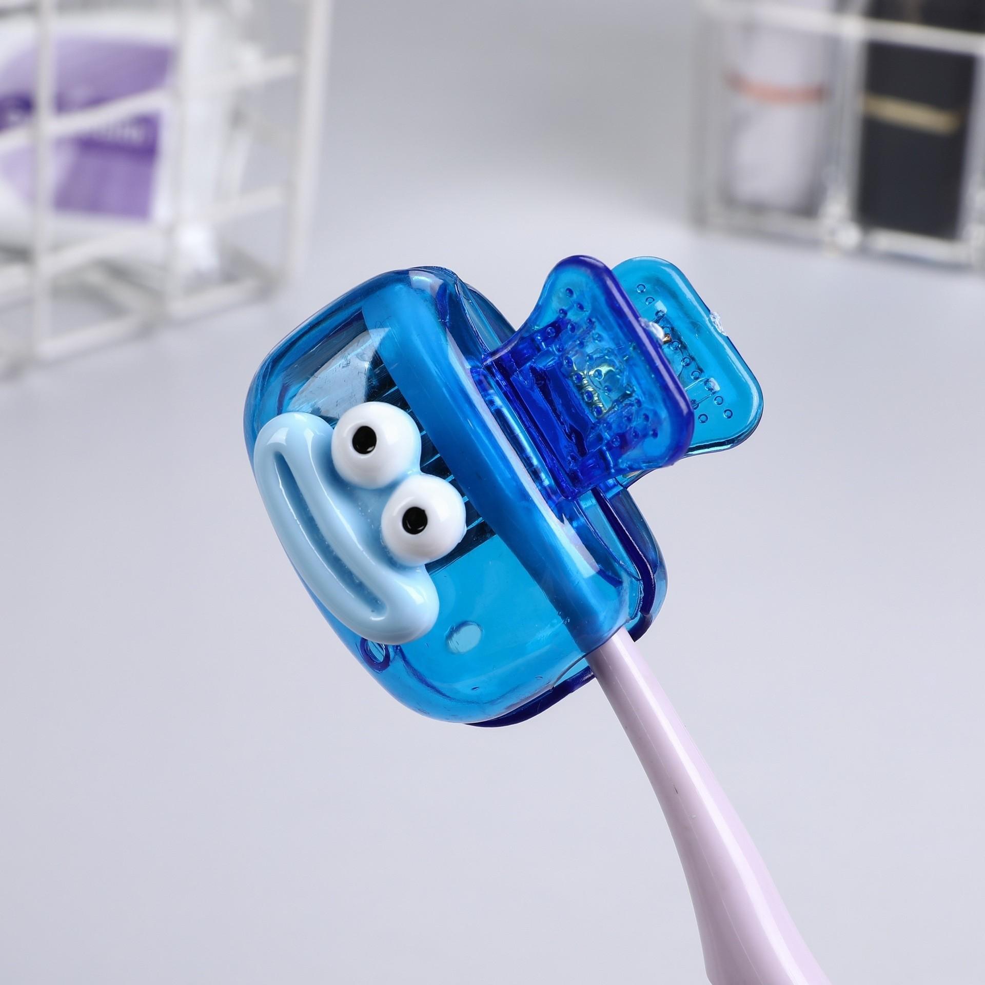 4pcs Toothbrush Holder Clips, Ventilated Design, Compact & Portable, Durable, Ideal for Travel & Home Use, Bright Colorful, Dust Protection