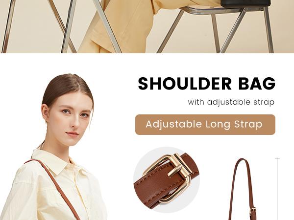 LOVEVOOK Multi-Functional Crossbody Bag for Women -  Convertible to Shoulder Bag or Handheld Purse, Stylish Vegan Leather Tote Bag, Giftable Women's Fashion Bag