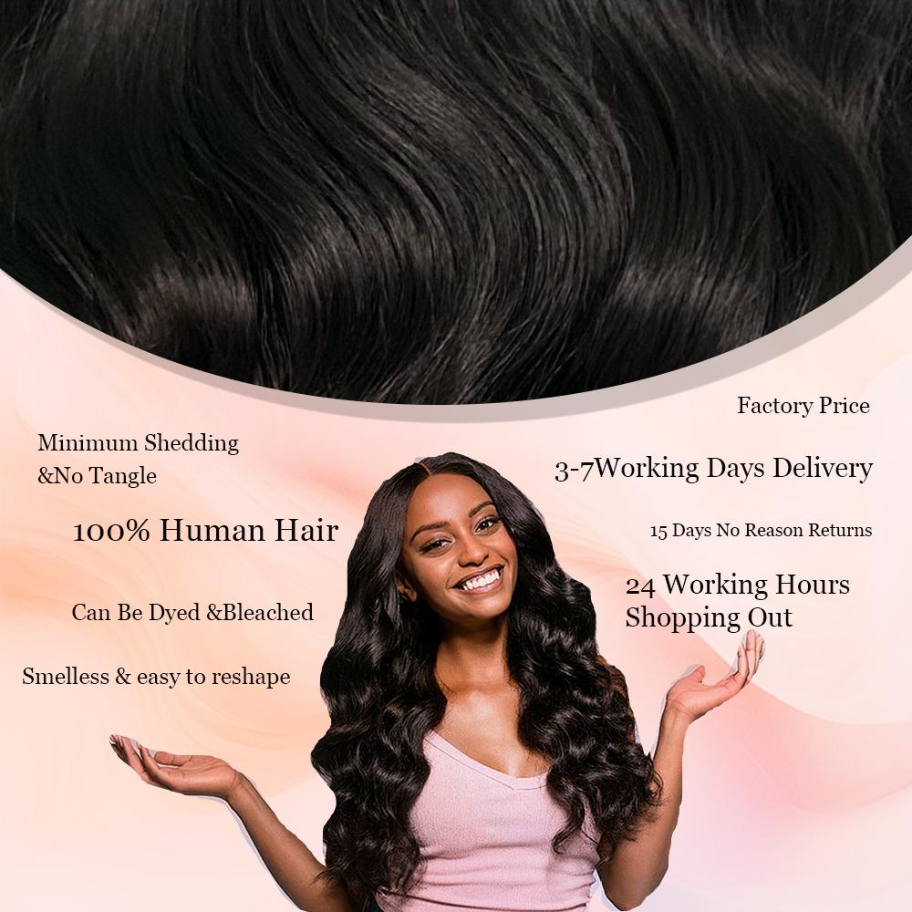 Karlami Hair Burmese Curly Bundles with Spriral End 3c4a Quick Weave Pixie Curly Bundles Human Hair 14-30inch Loose Deep Wave 100% Virgin Body Wave Bundles Sew in Extension Straight Bundles with 5x5 Closure Human Hair Bundles for Women Natural Black