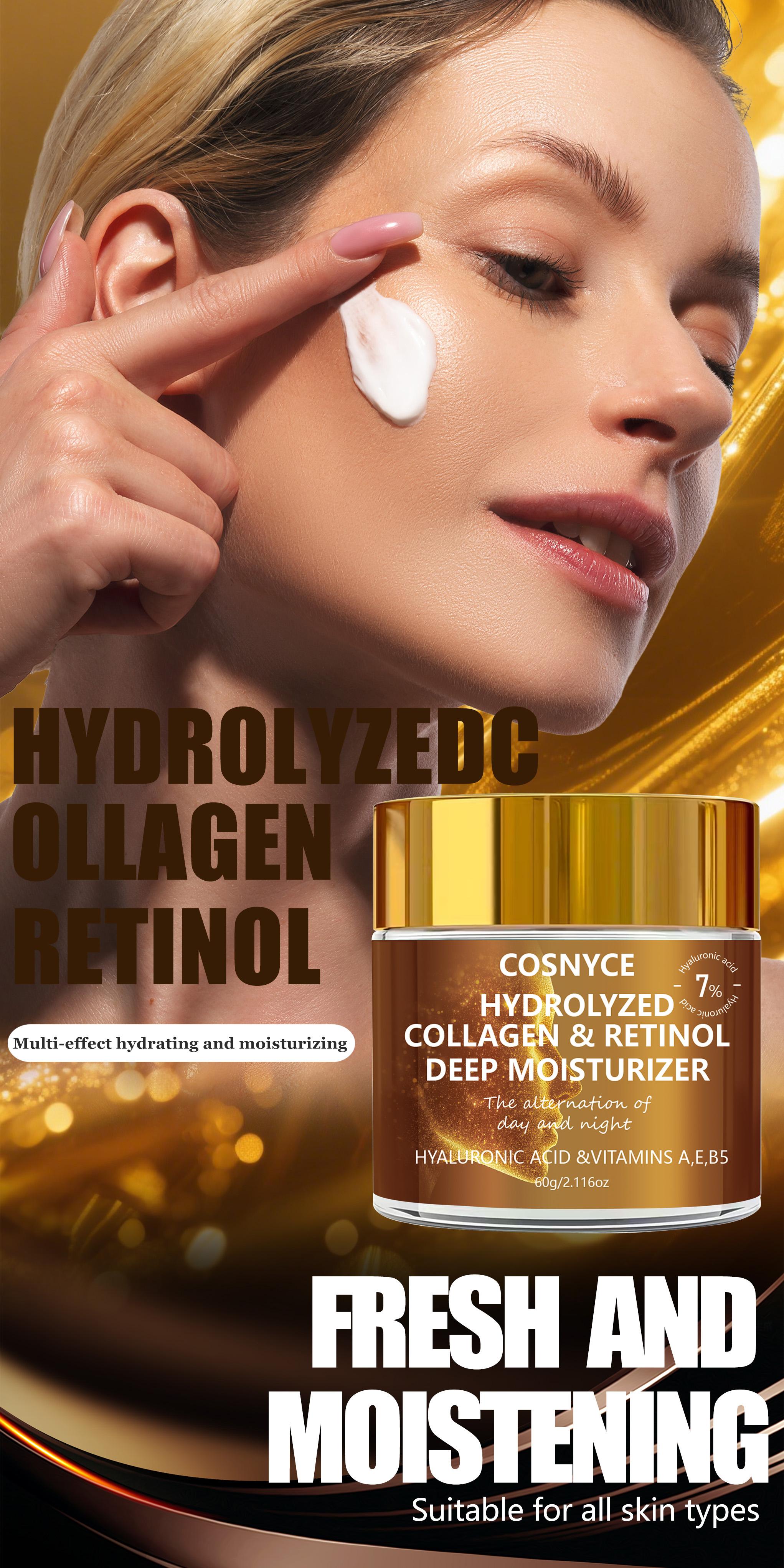 Cosnyce Retinol Deep Hydrating Cream, Retinol & Vitamin E Skincare, Moisturizing Face Lotion for Dry Skin, Daily Use