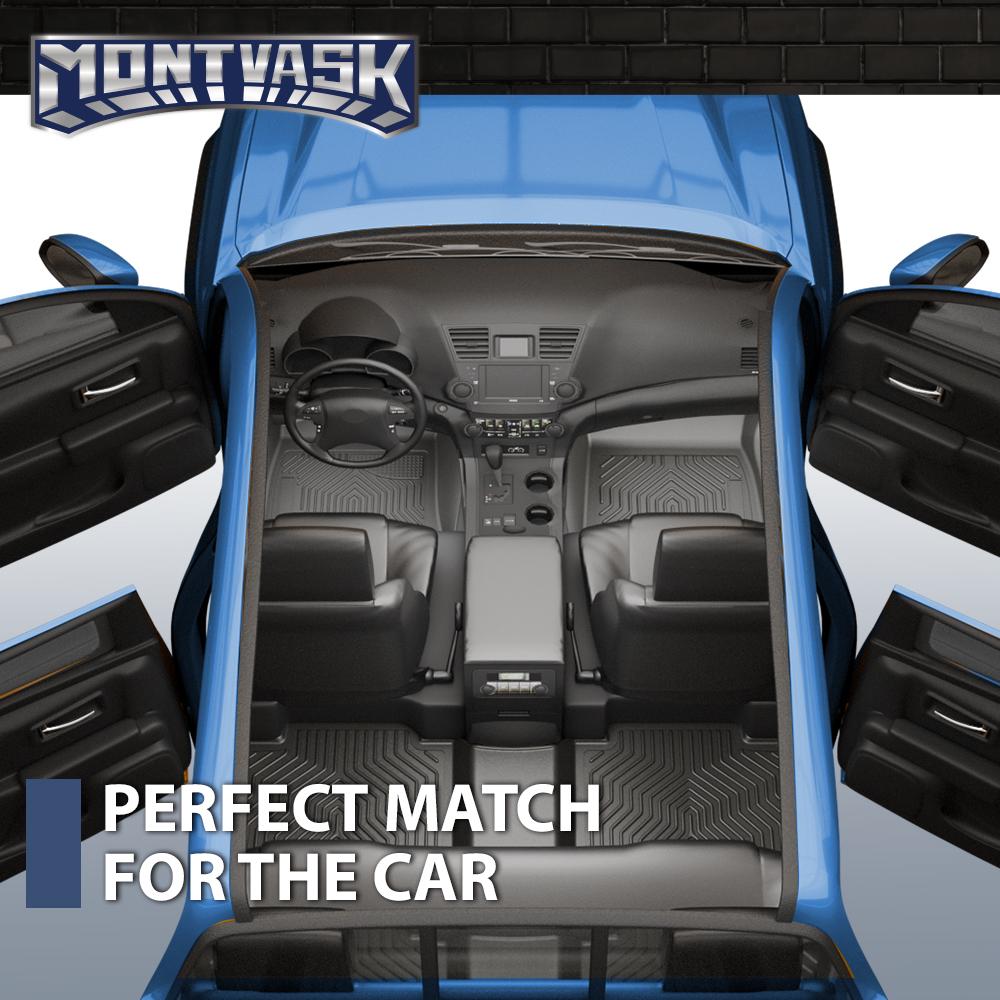 CROSSDESIGN TPE Floor Mats Liners All Weather Waterproof Durable Floor Mats Fit For 2014-2023 Toyota 4Runner Lexus GX460 Car Accessories Floor mats