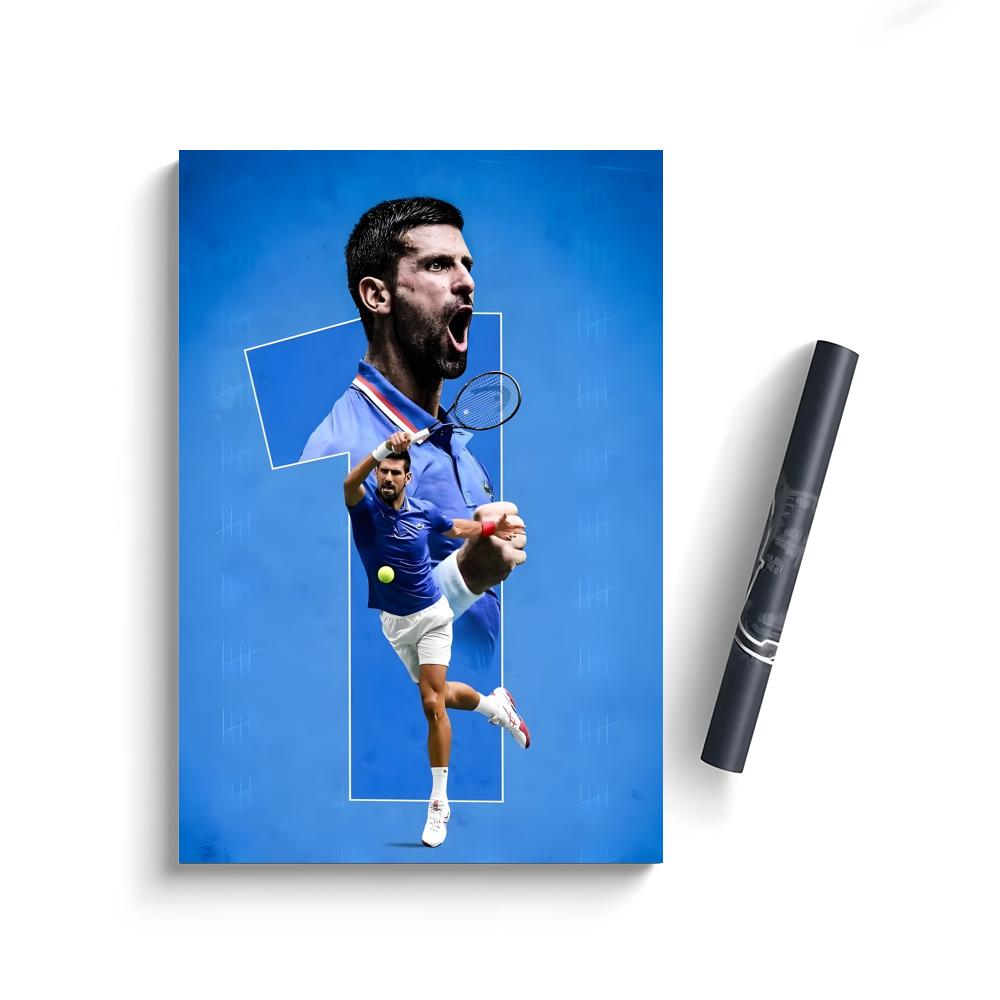 Novak Djokovic Poster Bedroom Home Decor Art Poster Perfect Gift for Family and Friends
